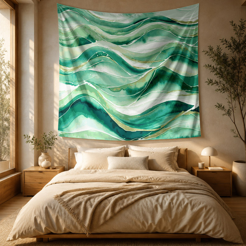Tapisserie murale nautique, 88 po x 104 po