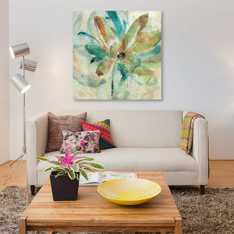 «Vivid Spring», reproduction sur toile, H 37 po x l 37 po x P 1,5 po, Pas de tapis, Toile tendue