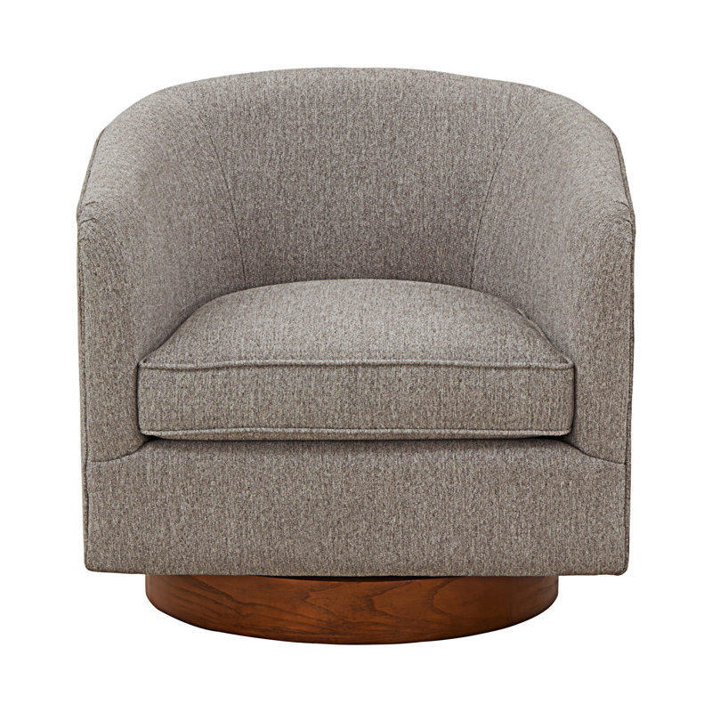 Chaise pivotante en tissu Miramar Mist, Gris