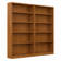 Doyno Tall 5 Shelf Bookcase - Set of 2, Storage and Display Bookshelves for Home Office and Living Room