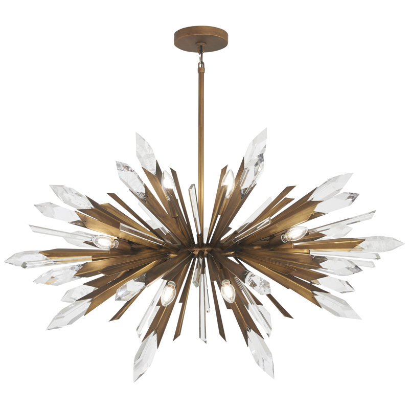 Minka Metropolitan Elsa - îlot 12 lumières en or peint