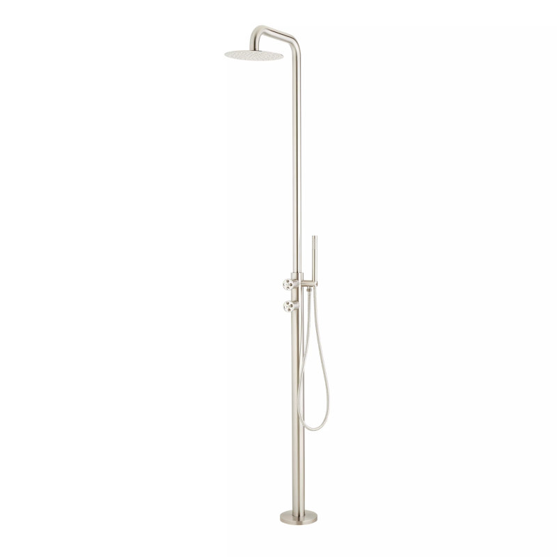 Tinsley Retrofit Shower with Shower Head, Hand Shower, and Hose, Stainless Steel