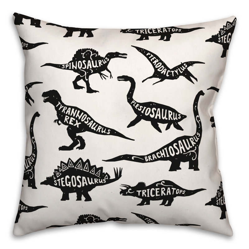 Housse de coussin carrée/insert, Noir