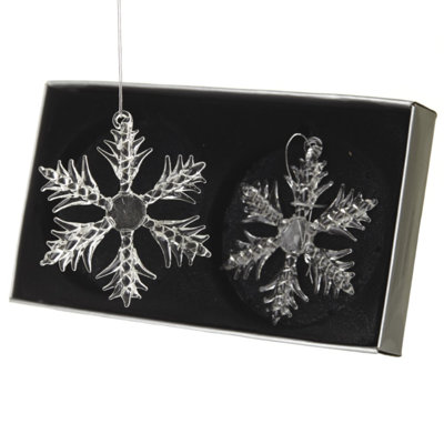 7cm Glass Holiday Shaped Ornament