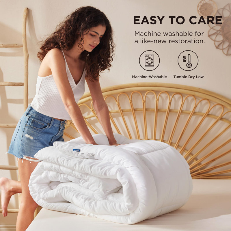 Insertion de couette édredon de literie - édredons matelassés, couette toutes saisons, literie en duvet synthétique, avec 17 languettes, cadeaux