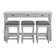 Townsel 63.5'' Solid Wood Console Table and Stool Set