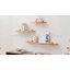 Tablettes flottantes en bois massif 3 pièces Glennon-2112558536
