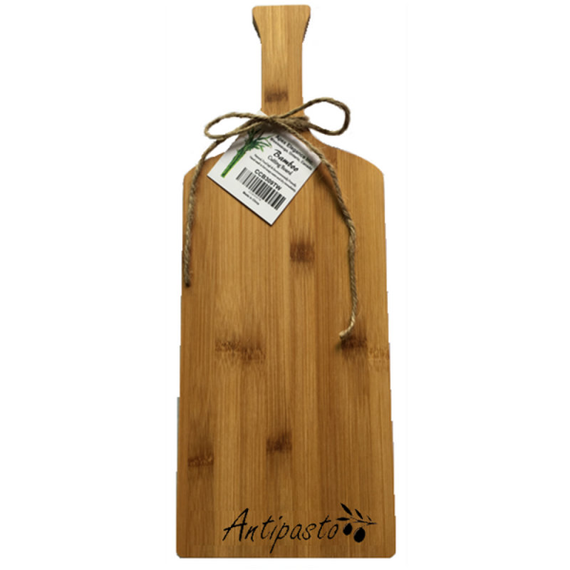 Bouteille de vin en bambou en forme de planche à découper
