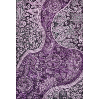 Premium Machine Washable Jamestown AMF1078 Swirl Rug