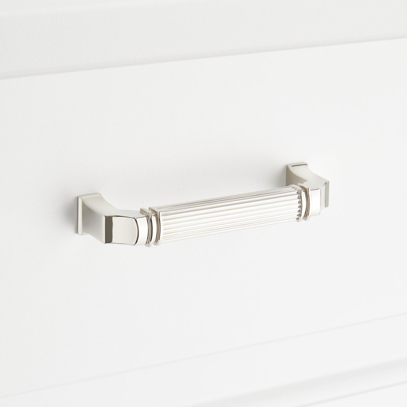 Poignée d'armoire 5 1/16 po Inigo, Nickel poli
