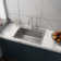 24In Stainless Steel Washing Sink W/ Faucet Hoses And Drain Head Only(Update)