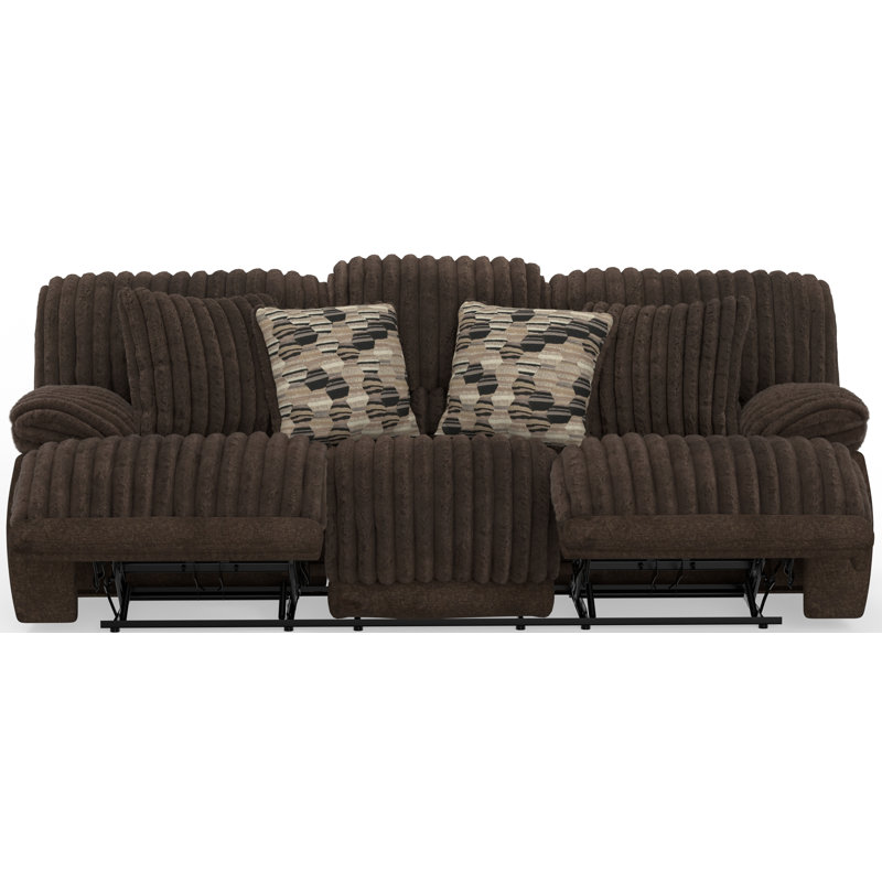 Jahlil Upholstered 89'' Reclining Sofa, Manual - Handle / Lever