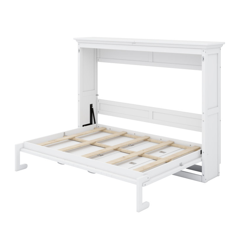 Lit escamotable Wooden, Blanc
