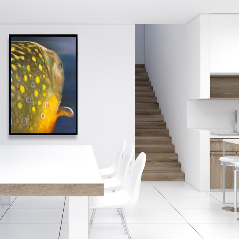 Golden Trout Fish Print On Canvas, 36" H x 24" W