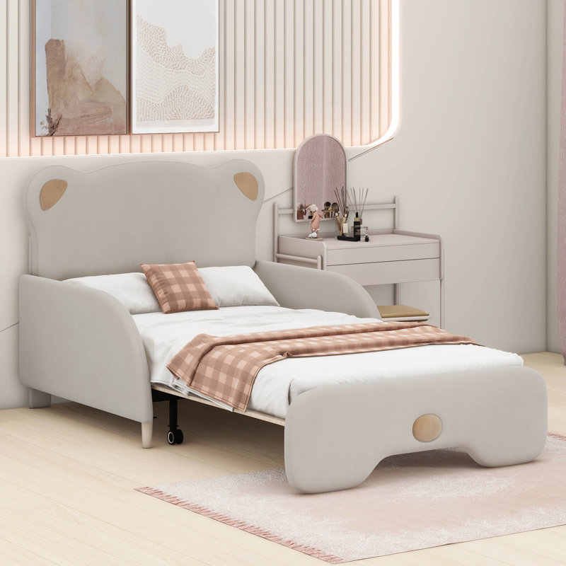 Canapé-lit simple tapissier extensible de taille XL