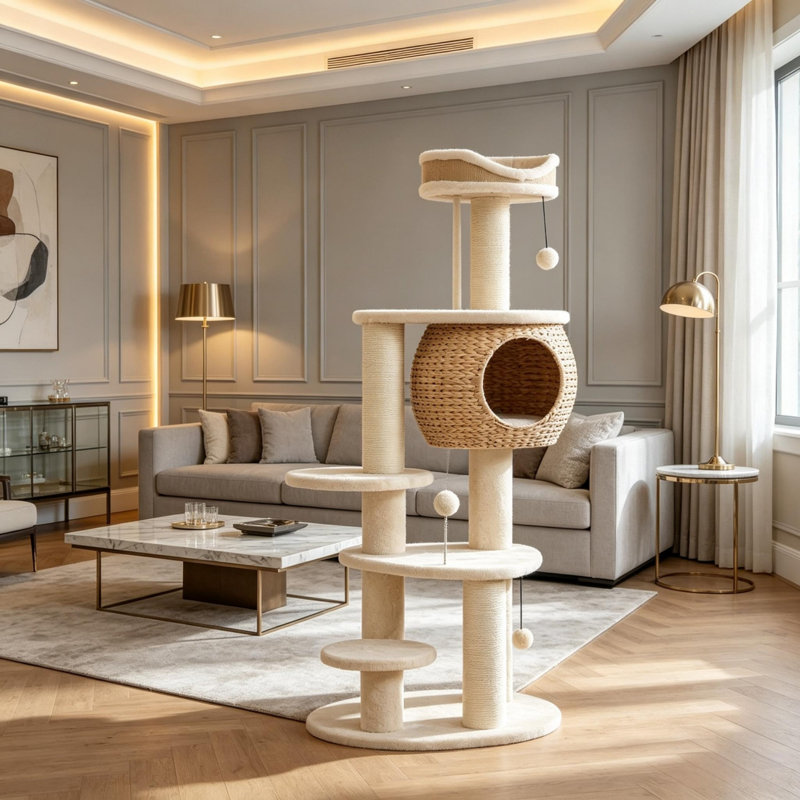 Tour à condos moderne pour chat 52 po
