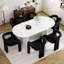 Ensemble de table de salle à manger 70 po avec chaises Velevt-259004730-259004677-259004731