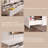 Modern Acrylic Floating TV Stand with LED Lighting to 50'', Wall-Mounted Media Console for Living Room-1929961239