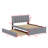 Upholstered Platform Bed With Trundle-930083596