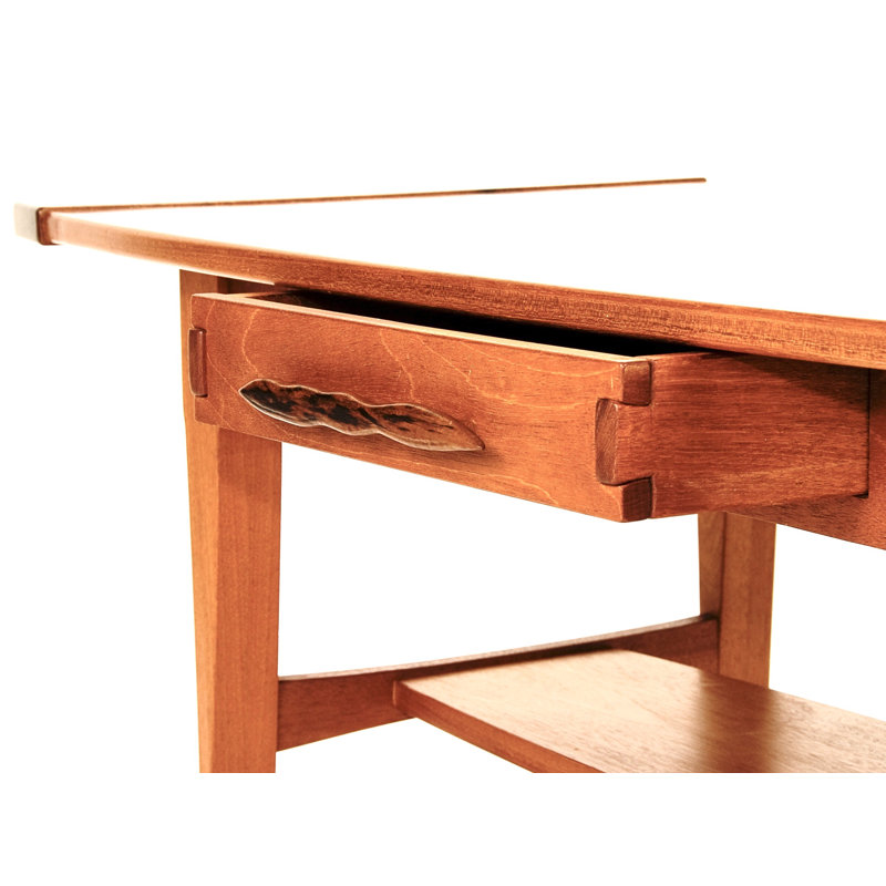 Table basse avec rangement en bois massif Malibu