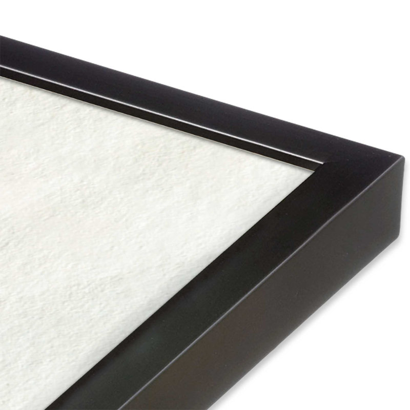 Douces vues côtières, ensemble de 2 impressions sur toile dans un cadre, Cadre en zinc patiné