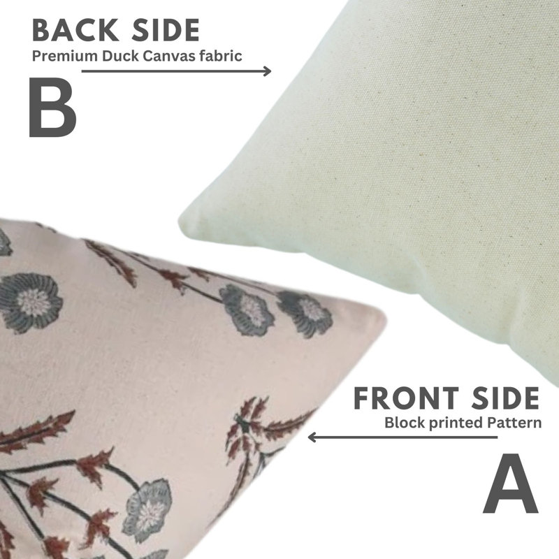 Coussin décoratif en coton de qualité supérieure Fabribine, H 26 po x l 26 po