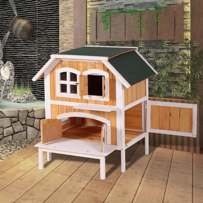 Maison d'extérieur pour chat avec porte Ranier