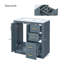 Ensemble de meuble-lavabo 30 po avec lavabo en céramique, armoire de rangement en bois massif, ensemble de meuble-lavabo autoportant avec 3 tiroirs et portes à fermeture douce-1139247881