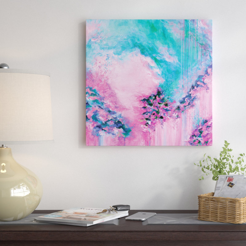 Sunshine Lollipops II Painting Print on Wrapped Canvas, 37" H x 37" W x 1.5" D