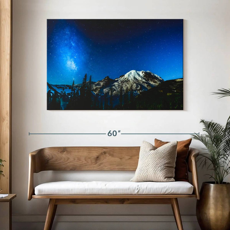 Alvord Mount Rainier Under Voie Lactée, H 32 po x l 48 po