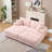 79.3'' Corduroy Comfortable 3 Seater Sofa  With Ottoman-106876918