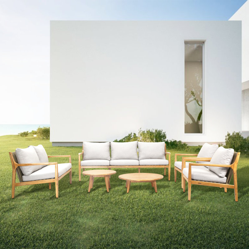 6 Piece Sofa Seating Group With Cushions