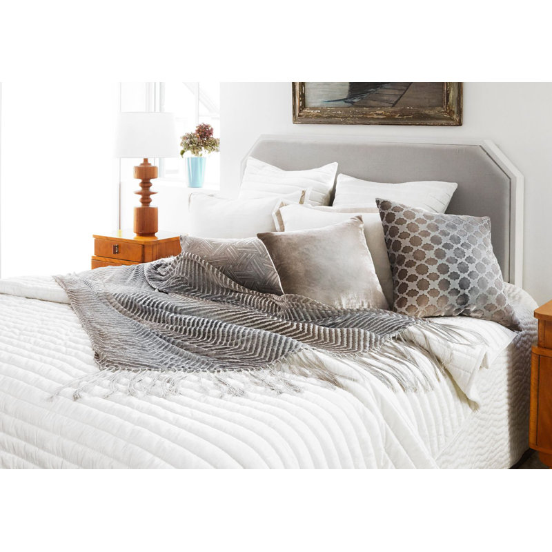 Ombre Square Velvet Pillow Cover & Insert, Coyote, Rectangle 14"H x 20"W
