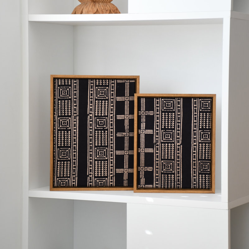 Block Print Wall Art, 13" H x 10" W
