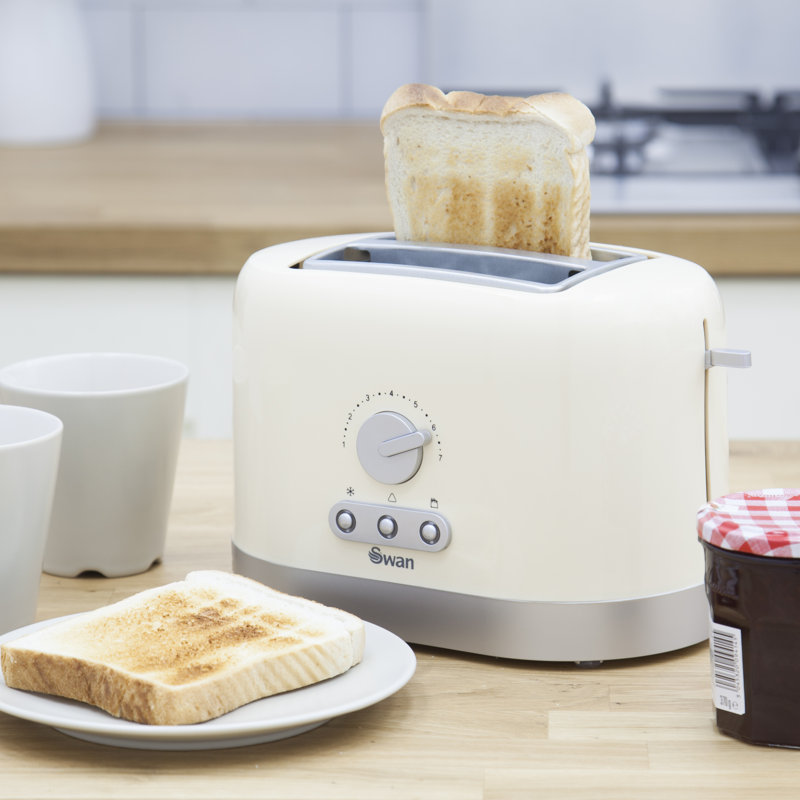 2 Slice Toaster, Cream