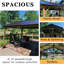 Extérieur 14 pi. L 11 pi. D Pavillon de jardin en métal