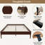 Base de lit plateforme en bambou - silencieuse avec rangement sous le lit-494081388-494081296