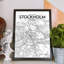 Stockholm City Map - No Frame Print-1887073841