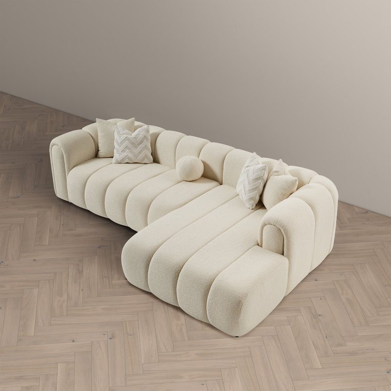 Danajia Upholstered L-Shaped Sectional Right Hand Facing