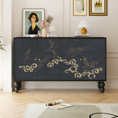French-style medieval entrance cabinet and sideboa