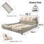 Lit plateforme Everly Quinn Elegant avec tête de lit tapissier et structure solide-852878865-825926912