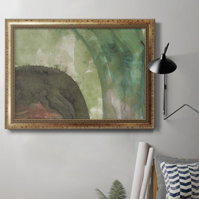 Serene Green I - peinture sur toile encadrée