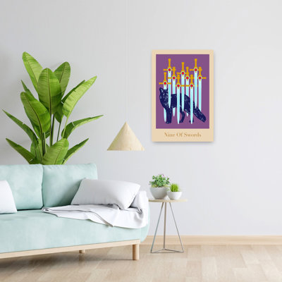 «Tarot Card», affiche abstraite gothique mystique