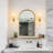 Battery Operated Dimmable Wall Sconces with Eelegant Fabric Shade and Remote (Set of 2)