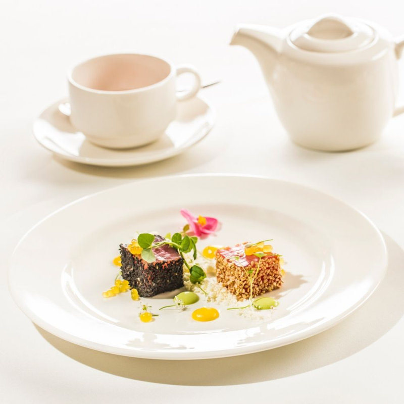 Jordyn Dinner Plate, Cream