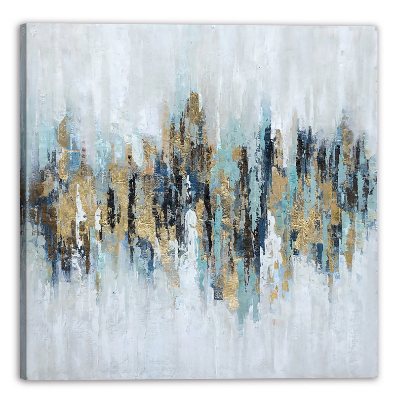 Art moderne moderne - peinture sur toile tendue, H 30 po x l 30 po x P 2 po