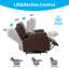 Fauteuil inclinable chauffant de 36 po avec 5 modes de massage-910021714
