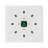 Asscher White Beaded Smooth Tabletop Set