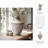 Stoneware Decorative Vase with Textured Design and Removable Lid - Modern Accent Piece-1371810047-1371810032