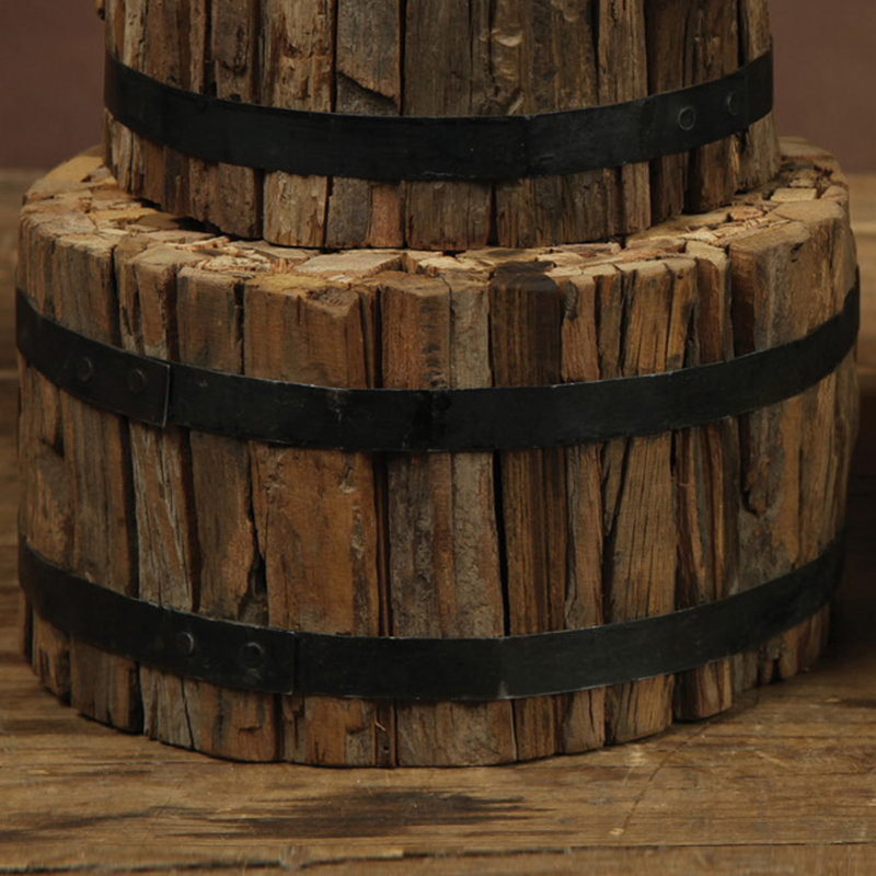 Beil Rustic Wood Bundle Sculpture, 5" H x 8" W x 8" D